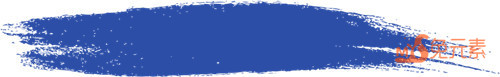 蓝色笔刷标题框[798x124]